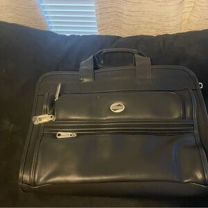 American Tourister Black Briefcase Professional Durable Design